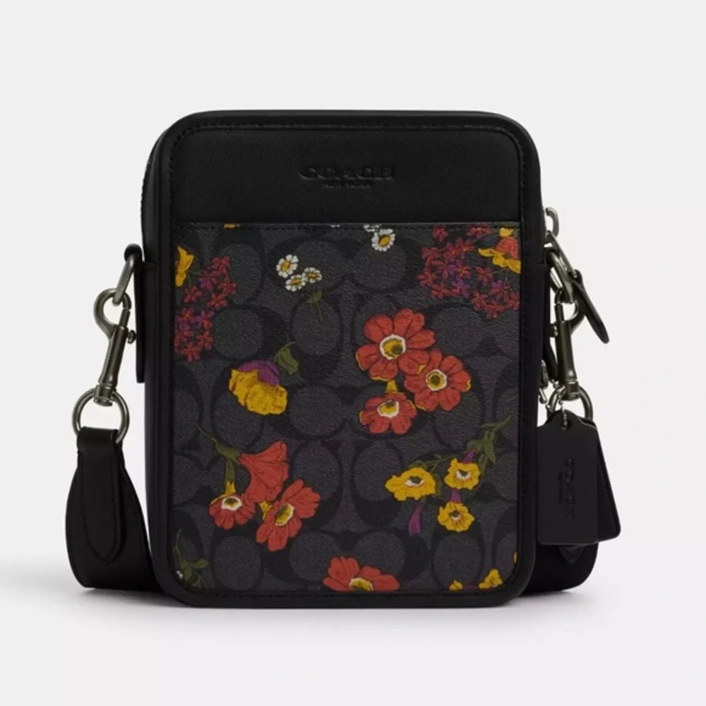 NWT COACH Sullivan Crossbody In Signature Canvas With Floral Print - Picture 4 of 7